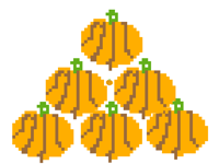 7 pumpkins