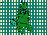 Gween floofy fluf :3