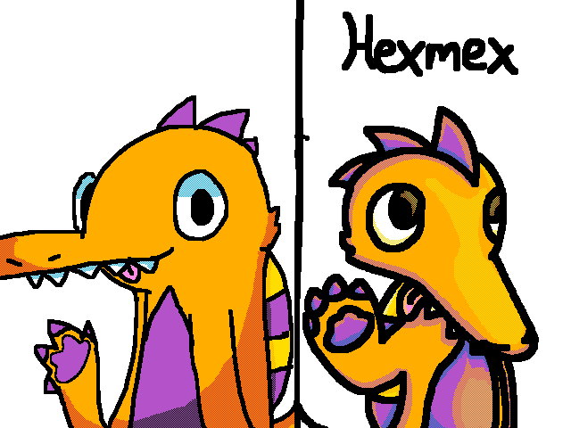 Redraw dis Spinosarus (I called him Seth)