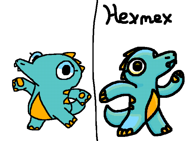 Redraw this Pygmy Raptor (her name is Pip)