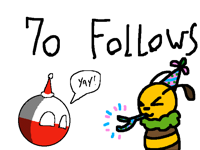 70 follows! (Draw your OC/charecter)