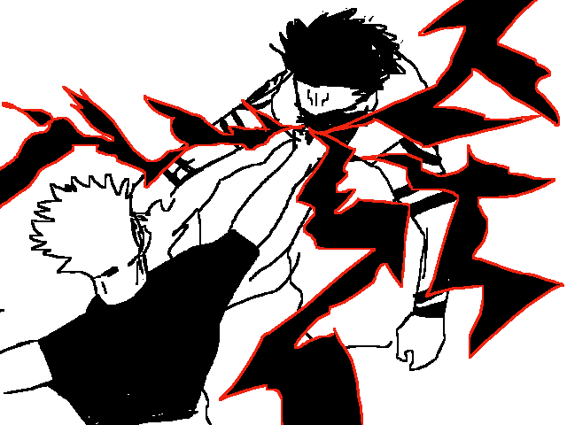 Gojo black flashes sukuna