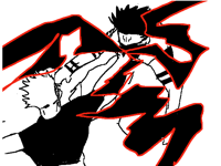 Gojo black flashes sukuna