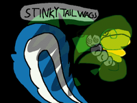 Stinky tail wags!
