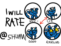 I will rate @shumai (closed)
