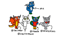 Um I drew some of my animal followers