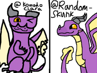 Draw my oc in your style! @komodoclara