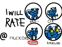 I will rate @frickox2 (closed)