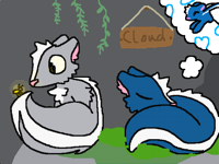 Cloud and grayskunk