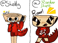 Draw Shelly dinosaur in ur style!