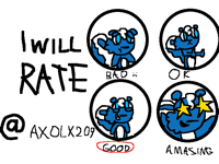 I will rate @axolx209 (closed)