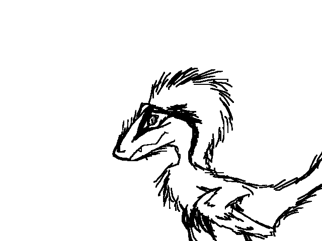 I drew a dinosaur because why not