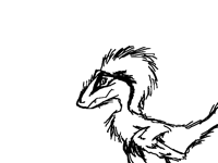 I drew a dinosaur because why not