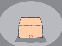 what’s in the box? A skunk!