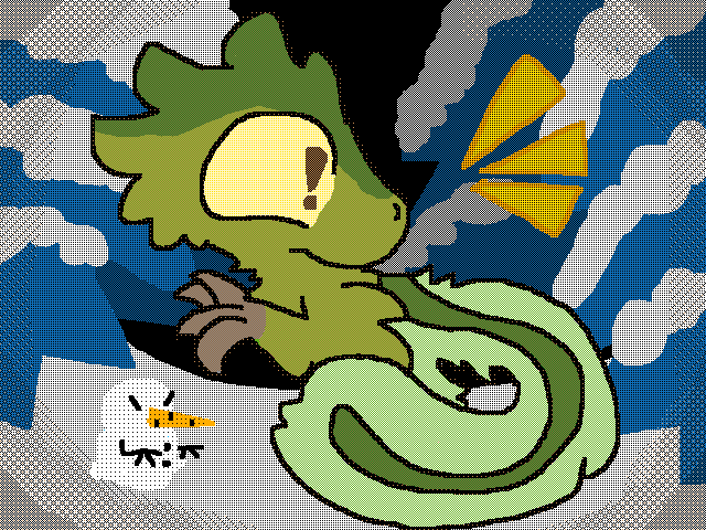 Random dino/creature (i like skunks and dinos)