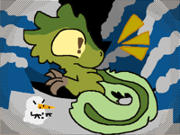Random dino/creature (i like skunks and dinos)