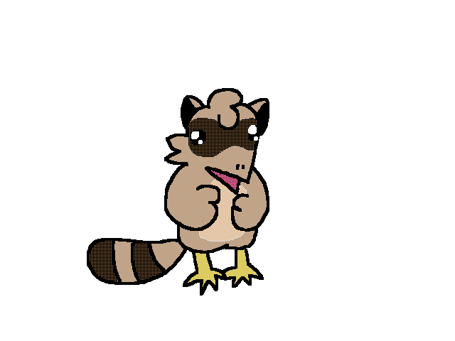 Raccoon bird :3 new oc plan #5