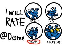 I will rate @dome (closed)