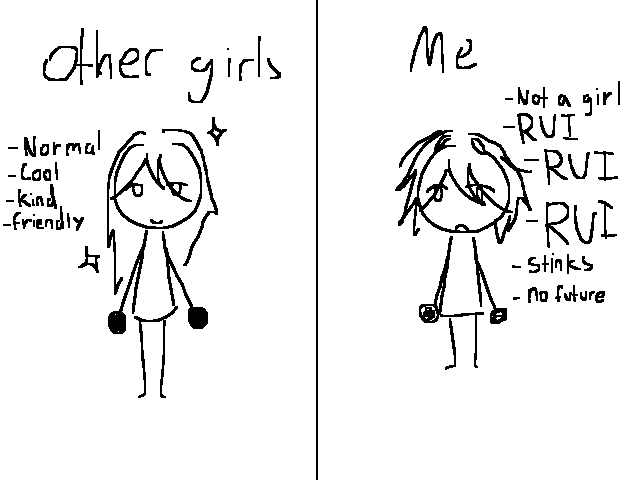 Other girls vs me