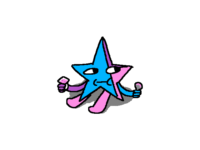 PAPER STAR STOP EATING STRAWBERRY YOGURT