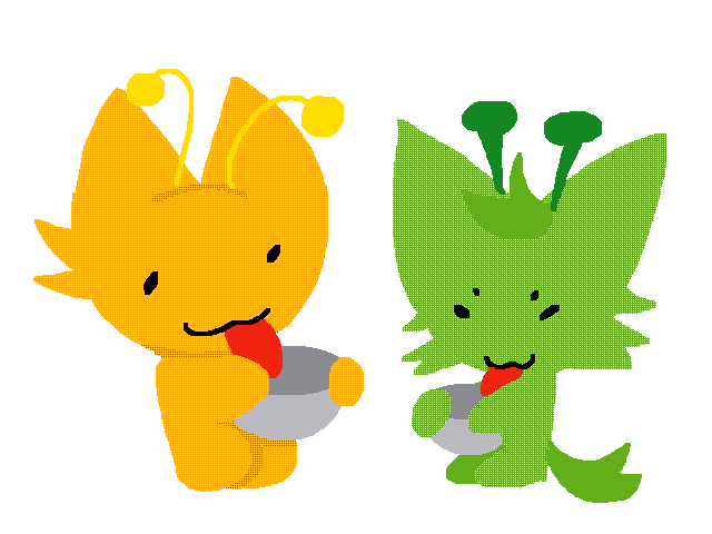 Slurps soup