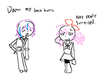 Ow my back 😢
