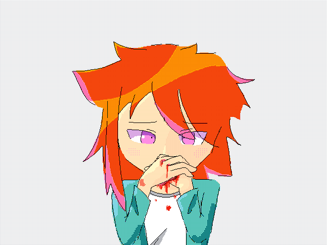 The braces hurt so much i just gotta draw this