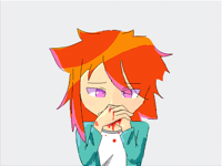 The braces hurt so much i just gotta draw this