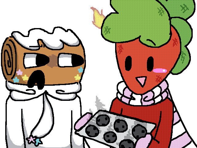 Sprout proving to Cosmo that he’s a good baker