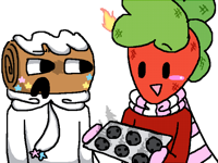 Sprout proving to Cosmo that he’s a good baker