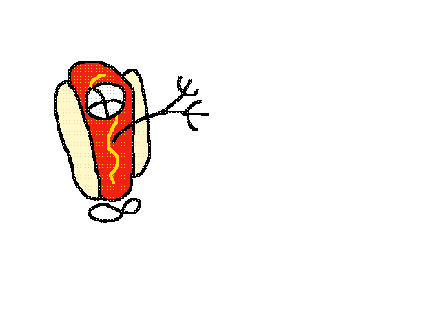 Running hotdog