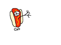 Running hotdog