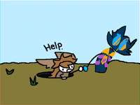 Falling down a hole collab/ template