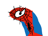 Scared spider man