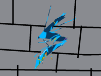 Lightning bolt graffiti