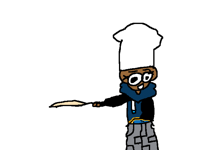 You flip a pancake and it goes into ur hoodie