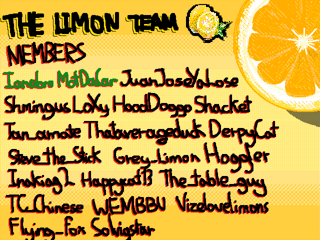 All Members of TEAM LIMON (Updated + Redesign)
