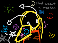 i guess you could say hes drawn out. ok ill get ou