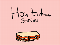 How to draw Garfield