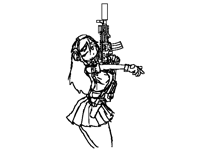 can't draw but, tacticool, also reasonless posing