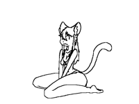 bikini cat idk