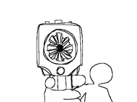 comically large glock
