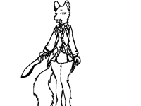 random furry stuff with machete stuff idk