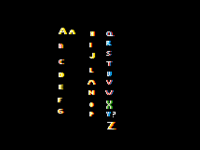 Glitchy alphabet.-.