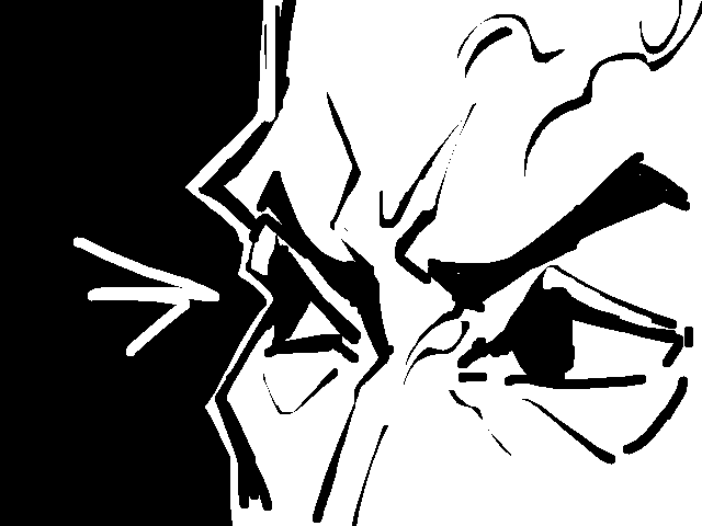 the face of extreme anger