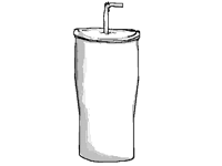 cup and straw