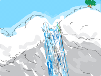 waterfall of the heavens