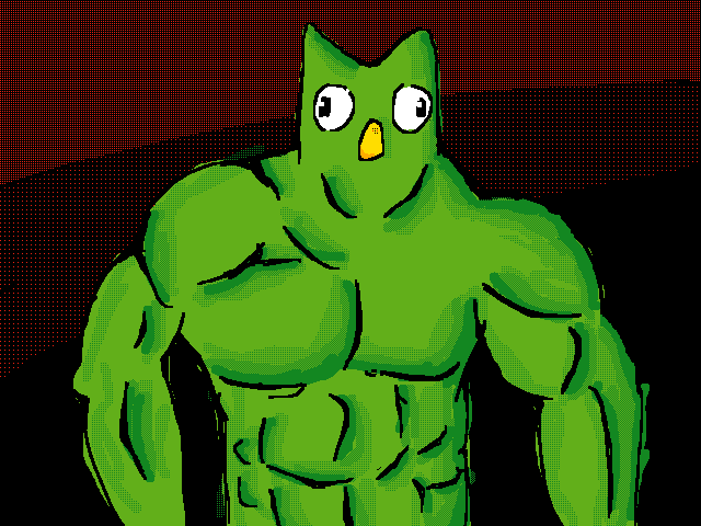 He’s the strongest parrot