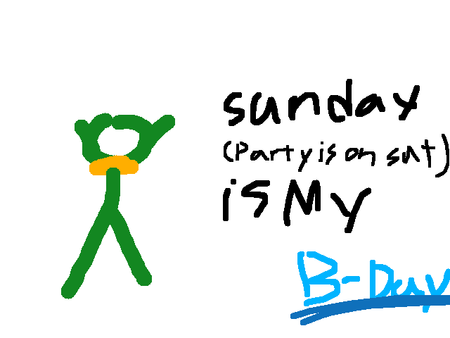 My birth day coming…