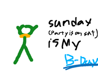 My birth day coming…